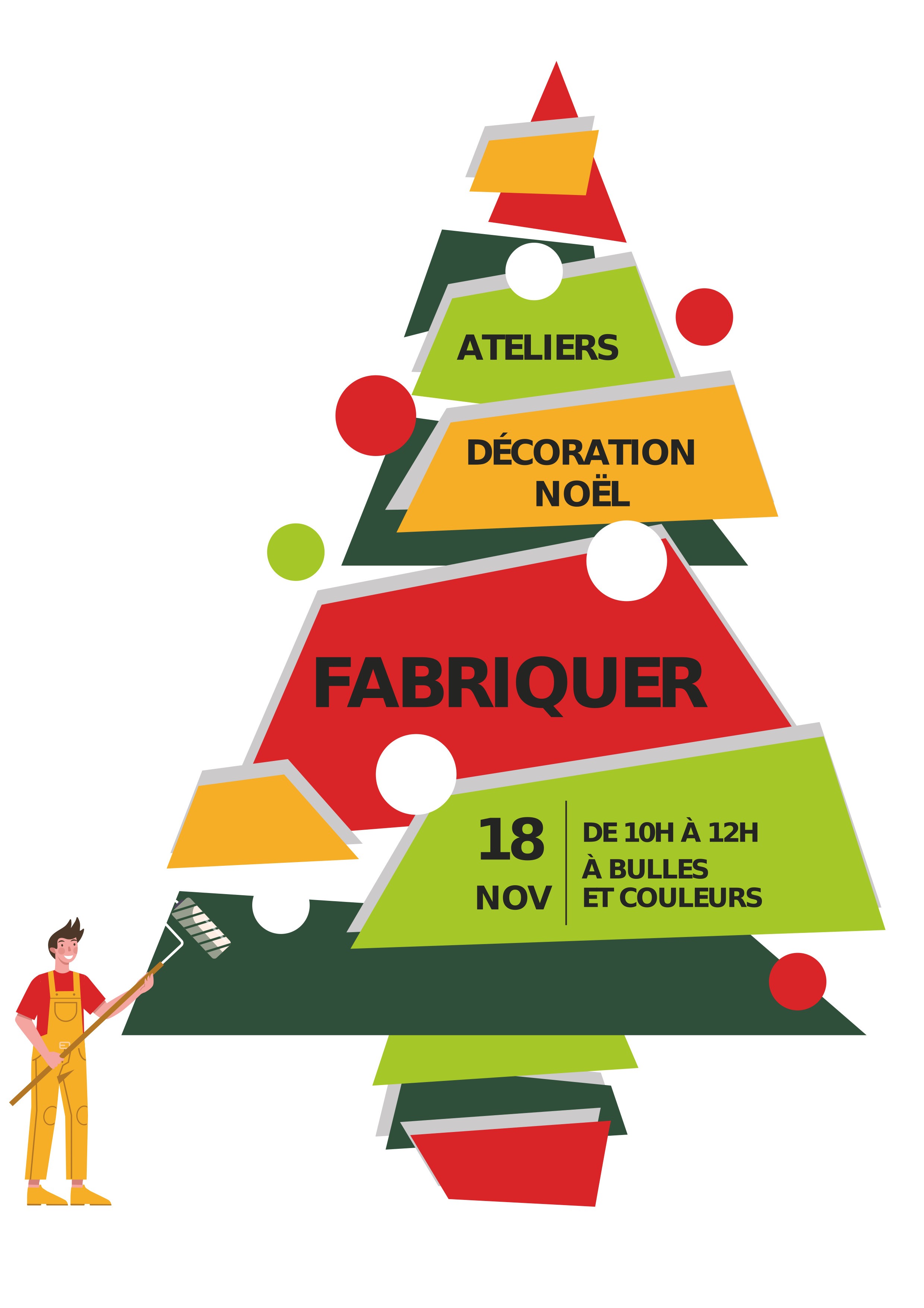 mardi 24 octobre au samedi 18 novembre ATELIER DÉCORATION DE NOËL